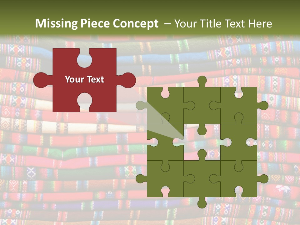 Thread Weave Blanket PowerPoint Template