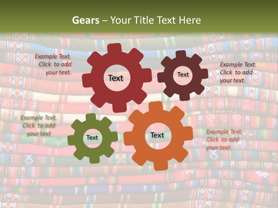 Thread Weave Blanket PowerPoint Template