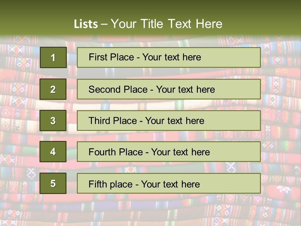Thread Weave Blanket PowerPoint Template