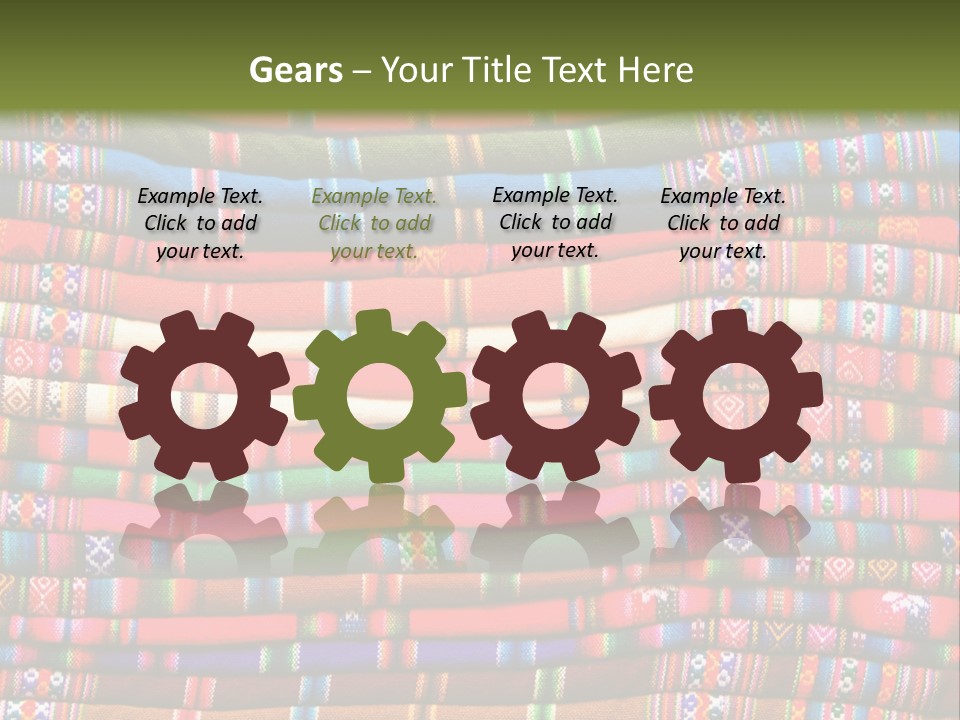 Thread Weave Blanket PowerPoint Template