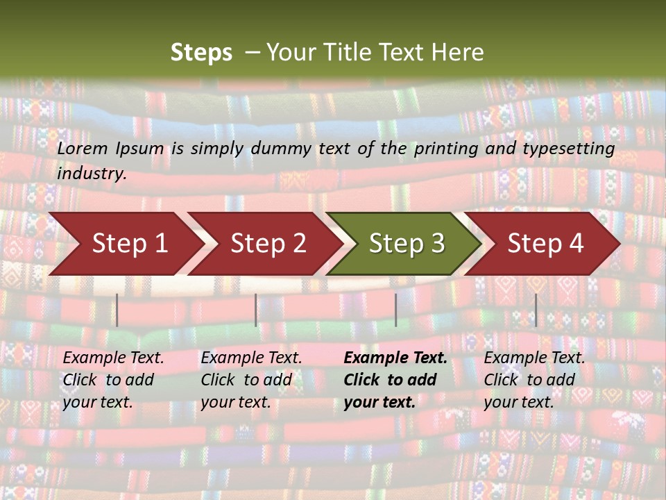 Thread Weave Blanket PowerPoint Template