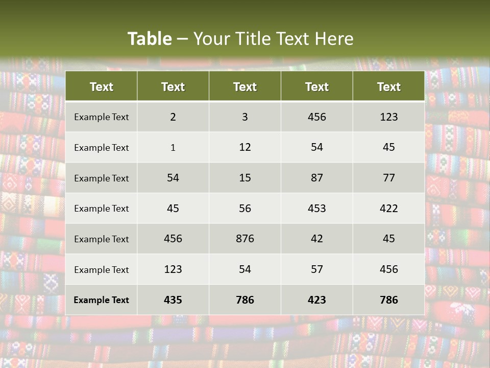 Thread Weave Blanket PowerPoint Template