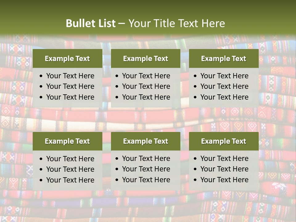 Thread Weave Blanket PowerPoint Template