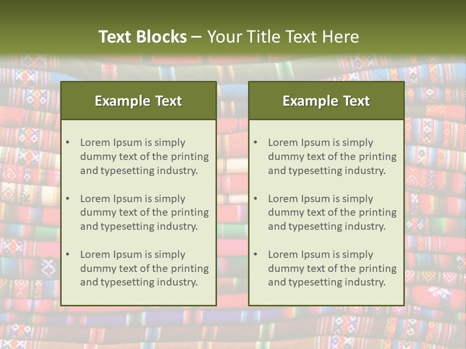 Thread Weave Blanket PowerPoint Template
