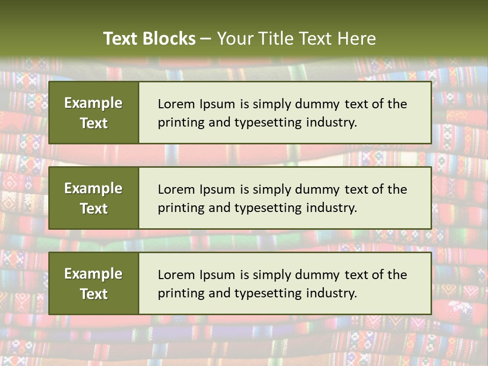 Thread Weave Blanket PowerPoint Template