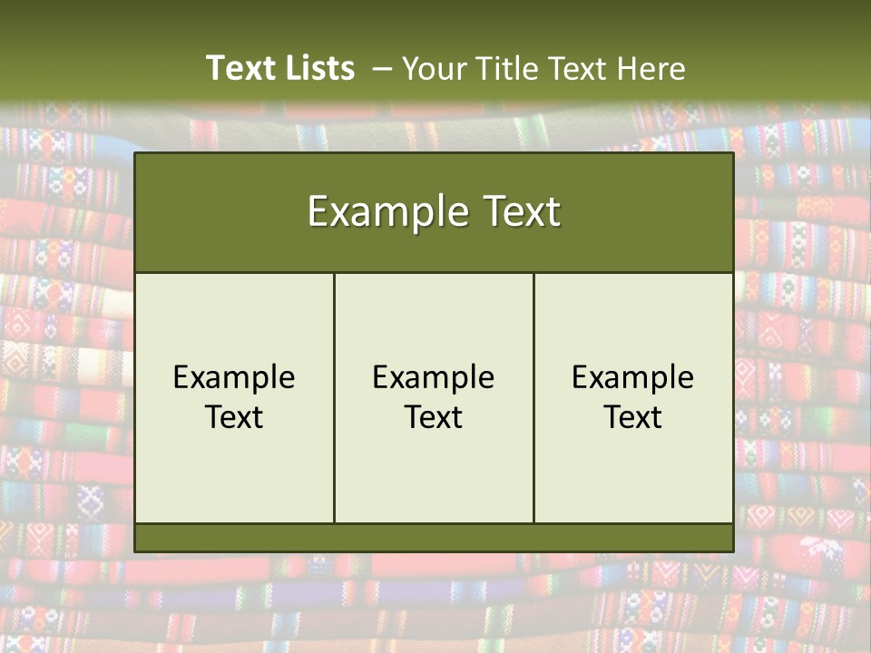 Thread Weave Blanket PowerPoint Template
