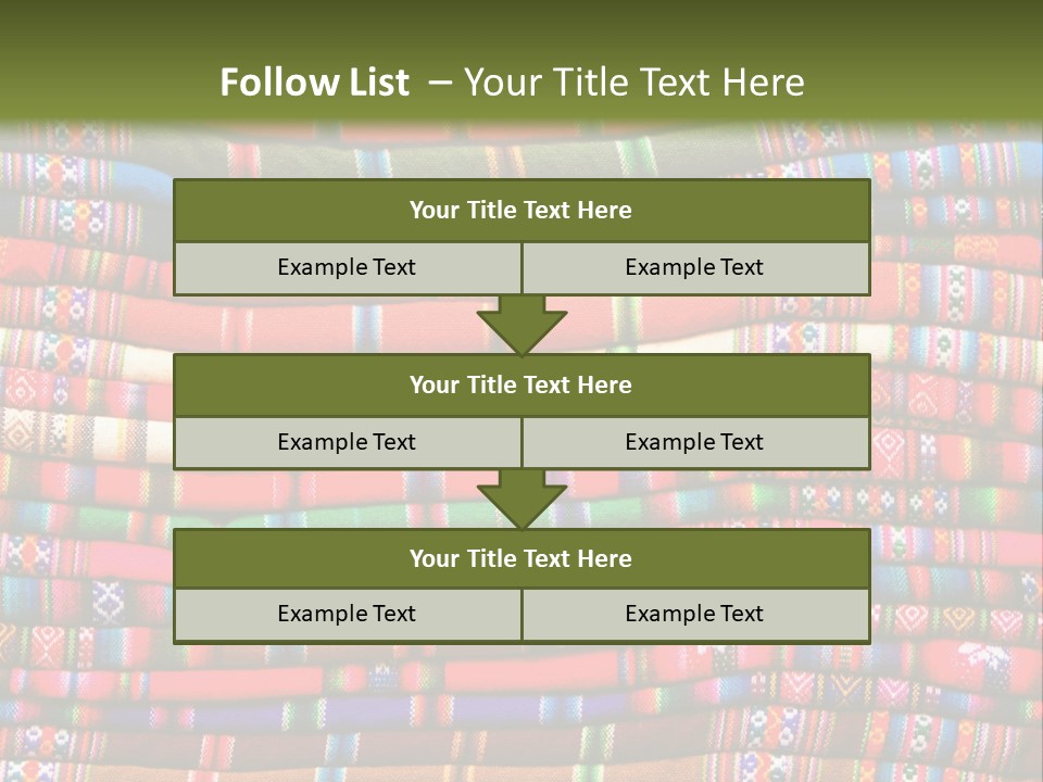 Thread Weave Blanket PowerPoint Template