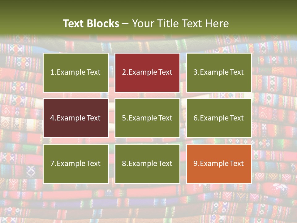 Thread Weave Blanket PowerPoint Template