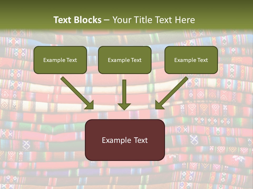 Thread Weave Blanket PowerPoint Template