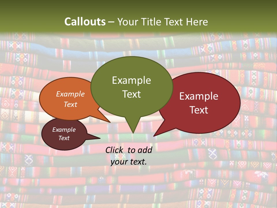 Thread Weave Blanket PowerPoint Template