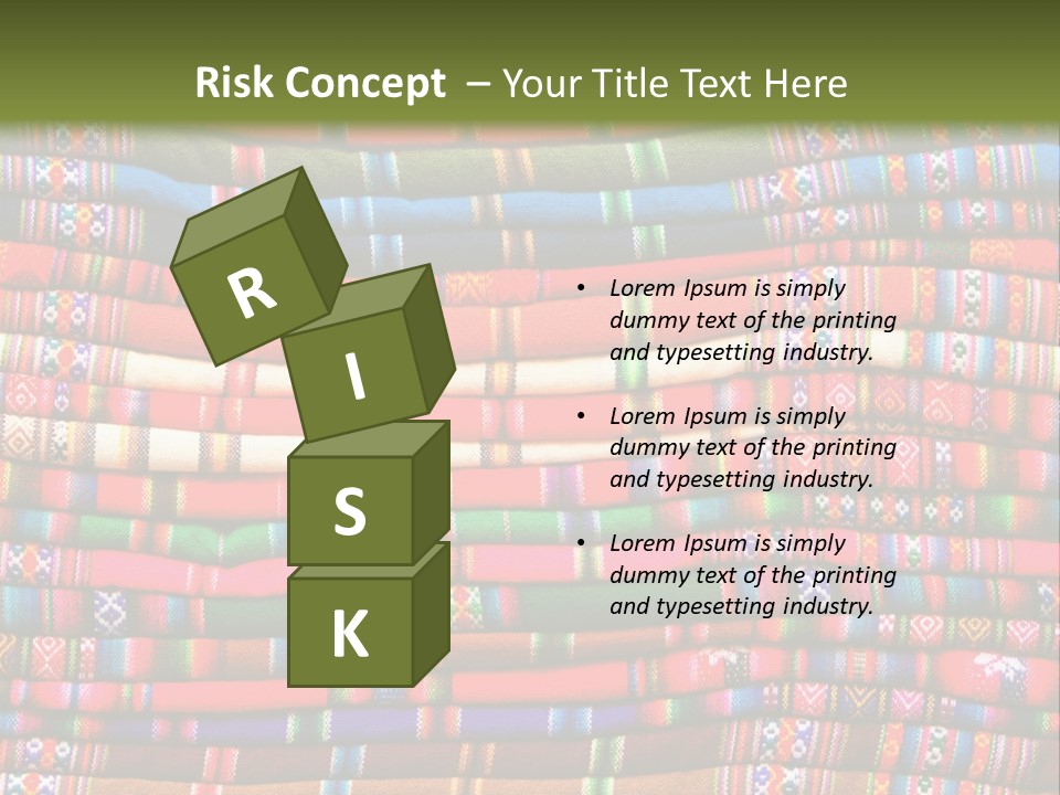 Thread Weave Blanket PowerPoint Template