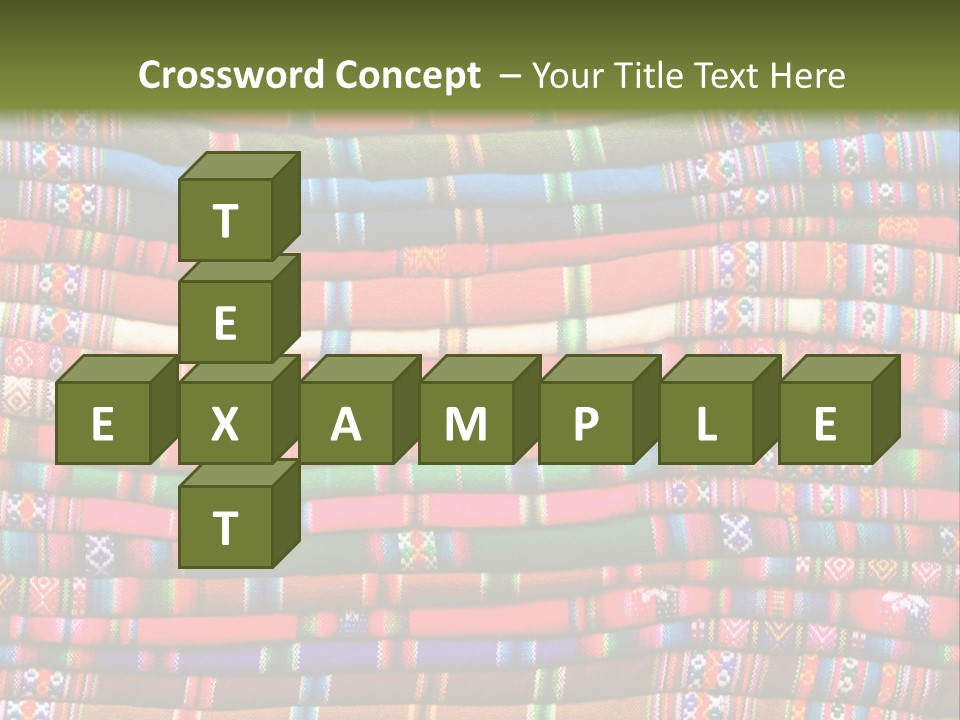 Thread Weave Blanket PowerPoint Template