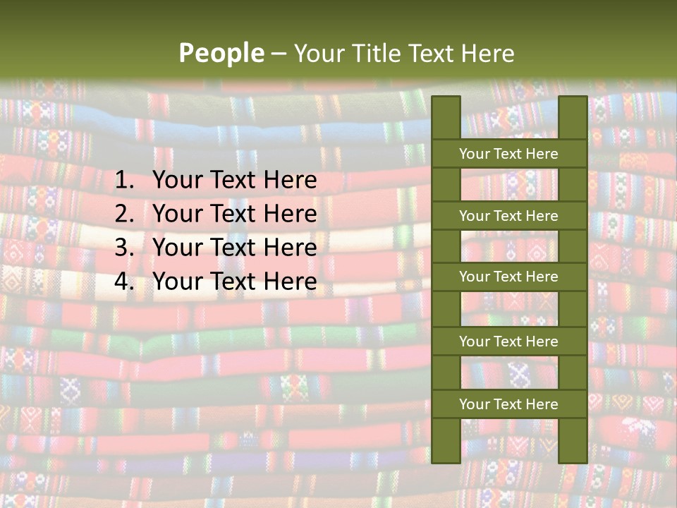 Thread Weave Blanket PowerPoint Template