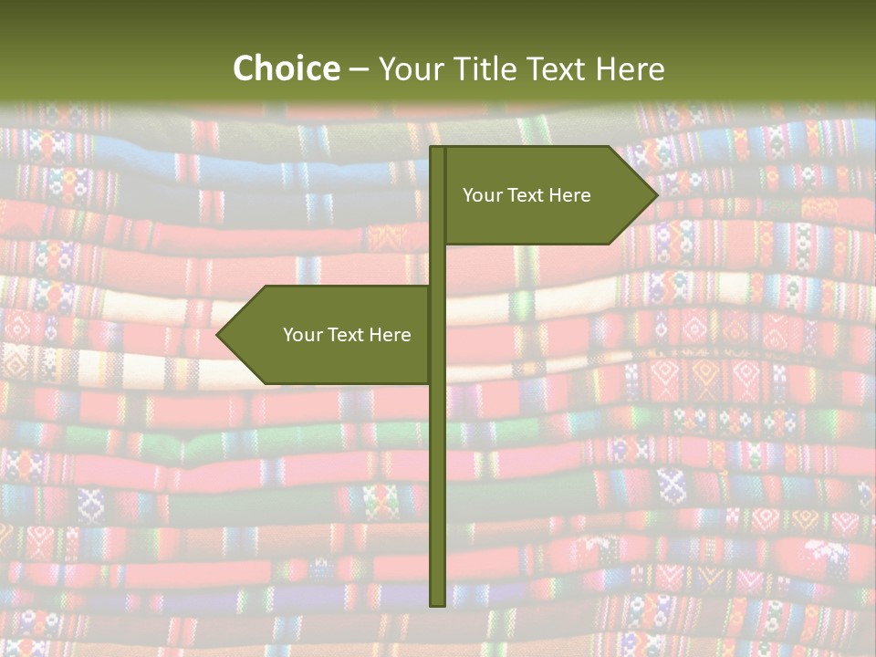 Thread Weave Blanket PowerPoint Template