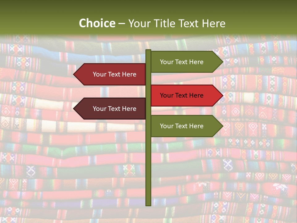 Thread Weave Blanket PowerPoint Template