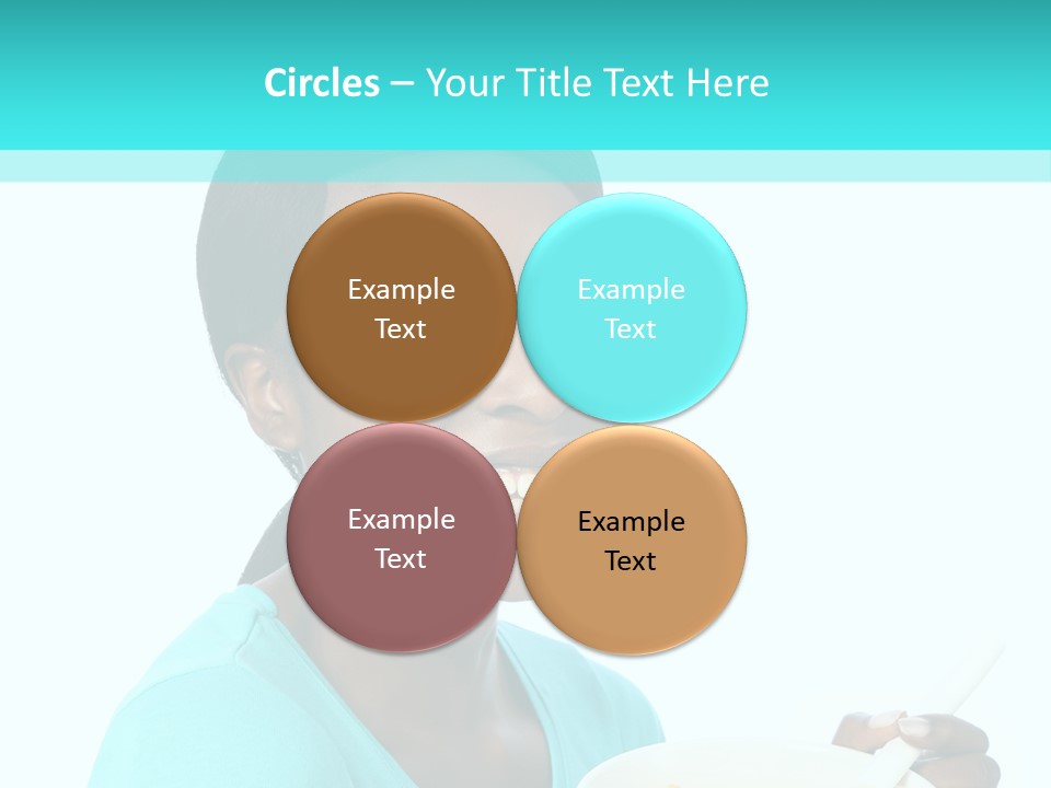 Young Eating Teenager PowerPoint Template