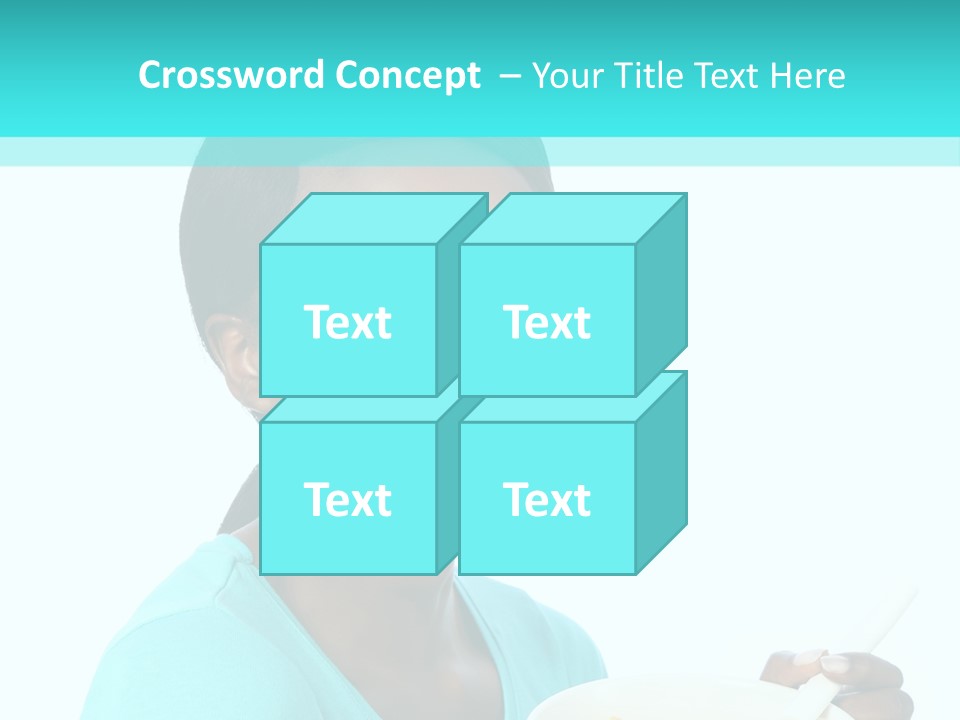 Young Eating Teenager PowerPoint Template