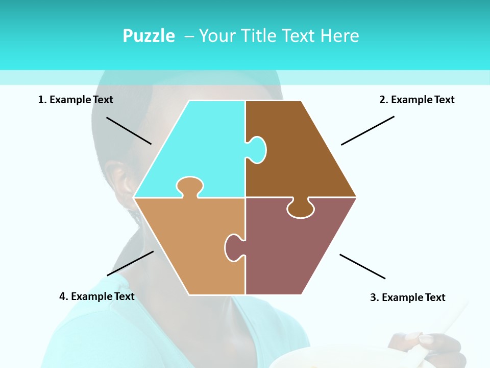 Young Eating Teenager PowerPoint Template