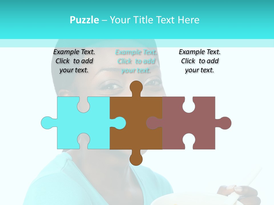 Young Eating Teenager PowerPoint Template