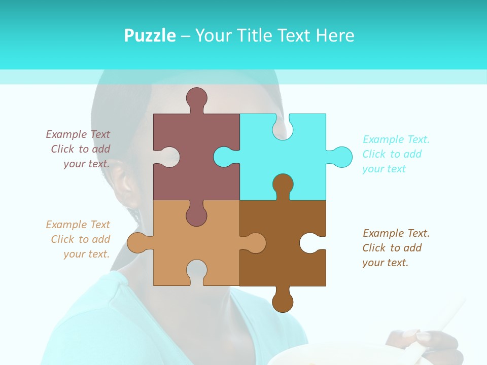 Young Eating Teenager PowerPoint Template