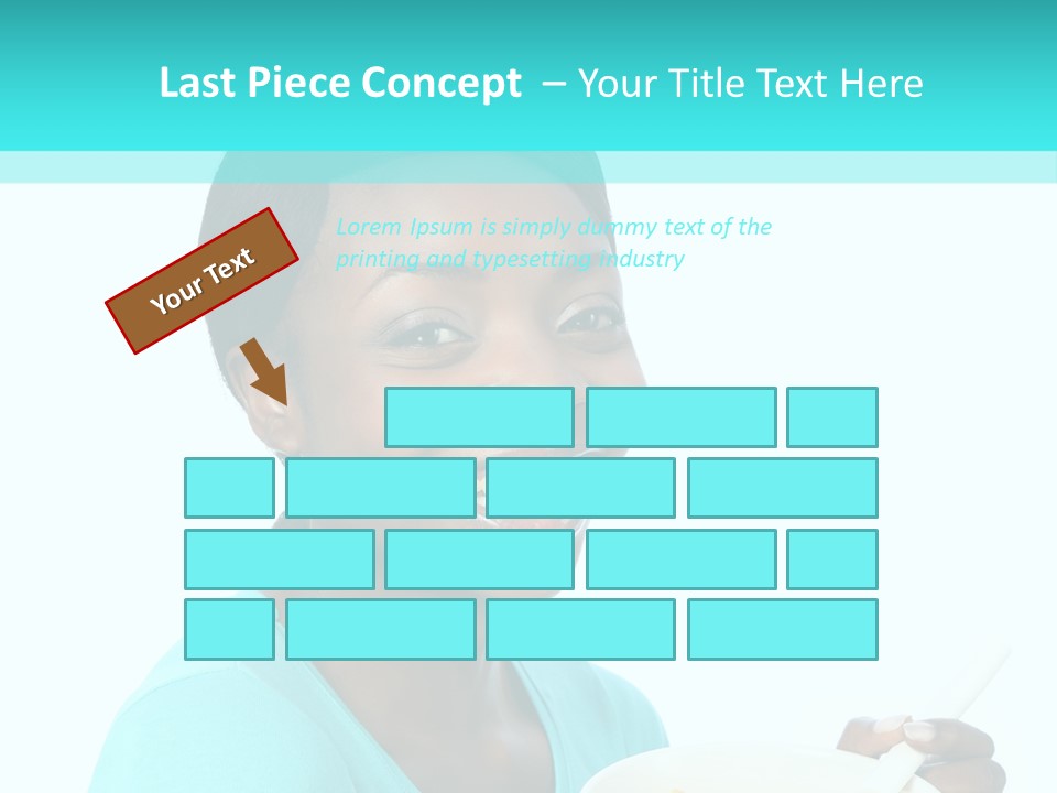 Young Eating Teenager PowerPoint Template