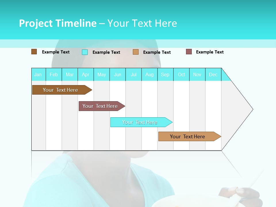 Young Eating Teenager PowerPoint Template