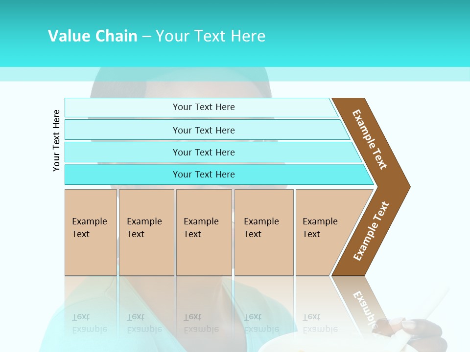 Young Eating Teenager PowerPoint Template