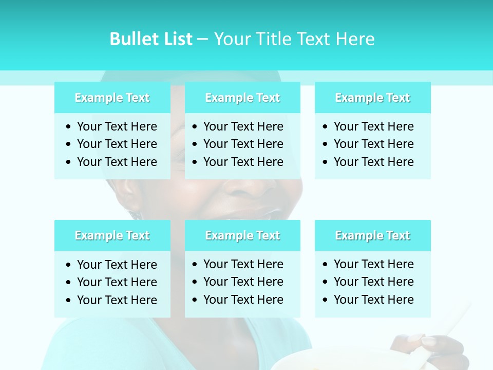 Young Eating Teenager PowerPoint Template