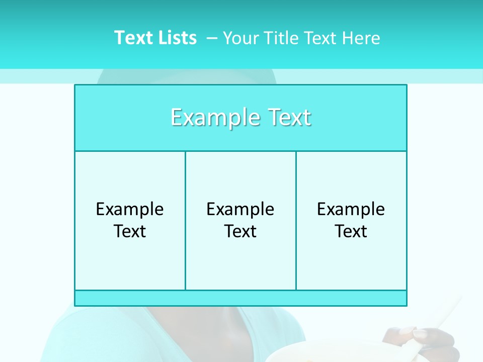 Young Eating Teenager PowerPoint Template