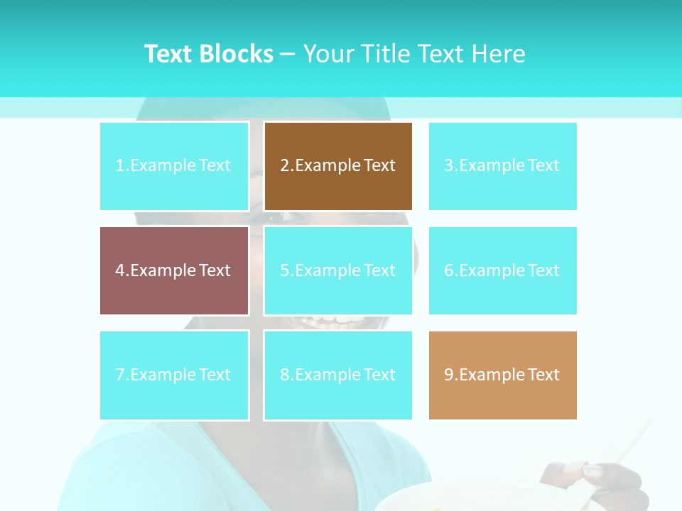 Young Eating Teenager PowerPoint Template