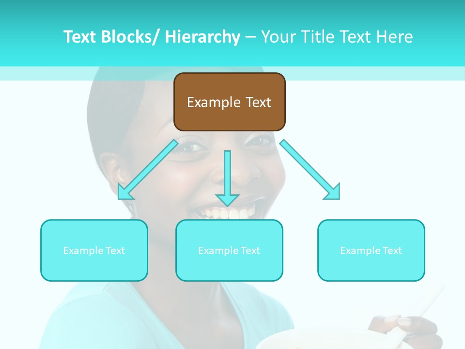 Young Eating Teenager PowerPoint Template