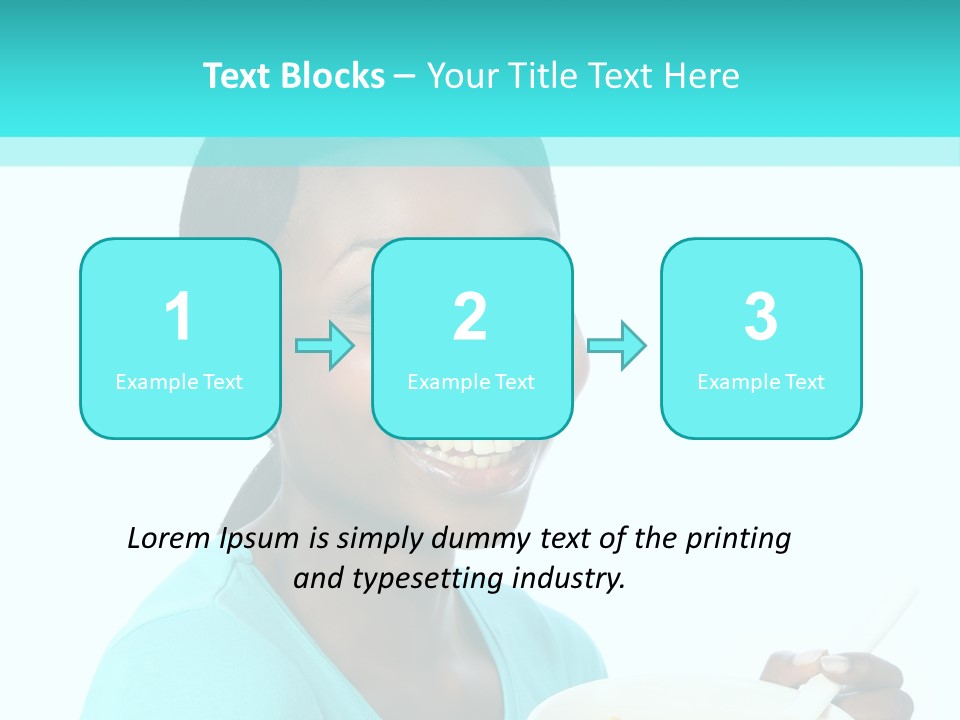 Young Eating Teenager PowerPoint Template