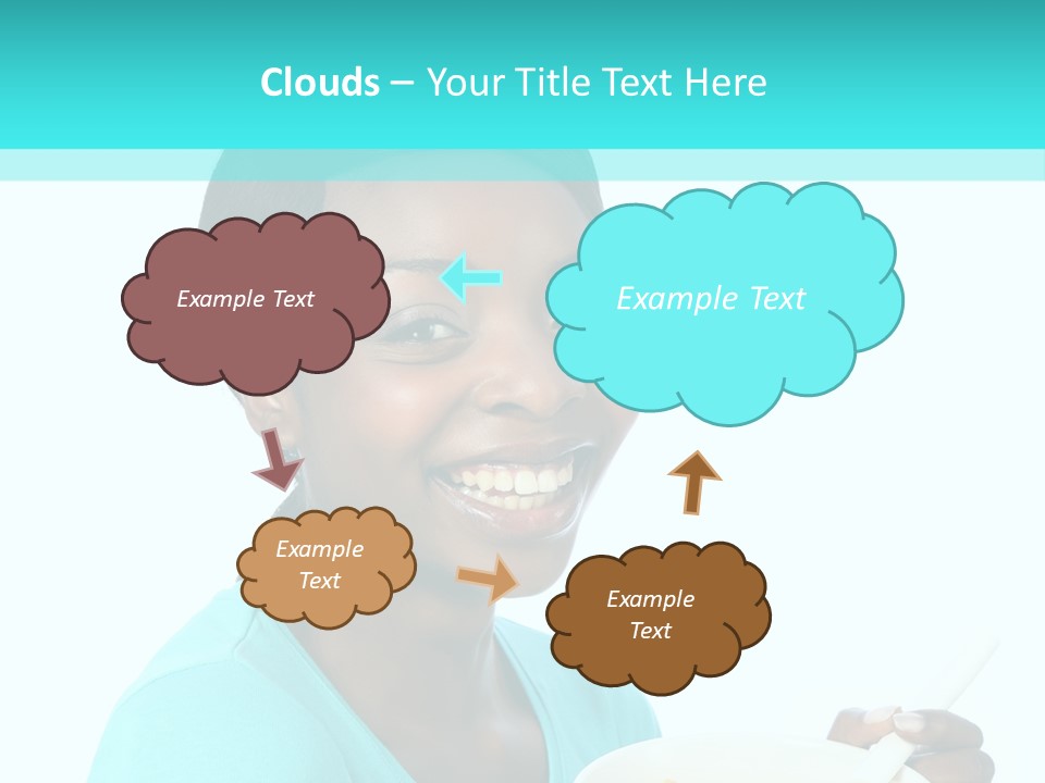 Young Eating Teenager PowerPoint Template