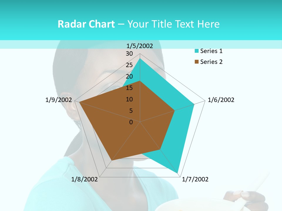 Young Eating Teenager PowerPoint Template