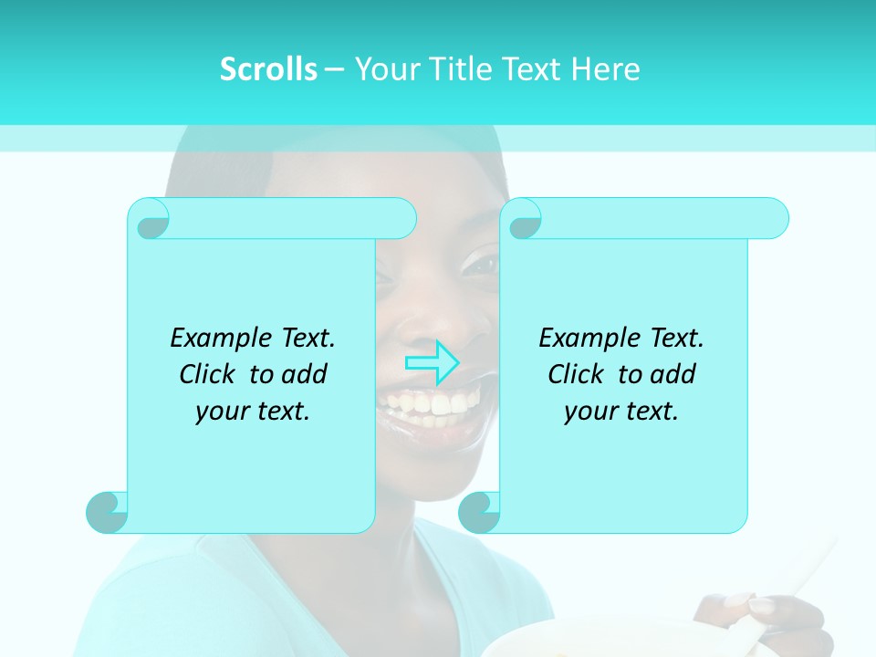 Young Eating Teenager PowerPoint Template