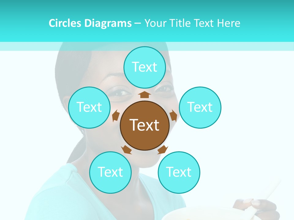 Young Eating Teenager PowerPoint Template