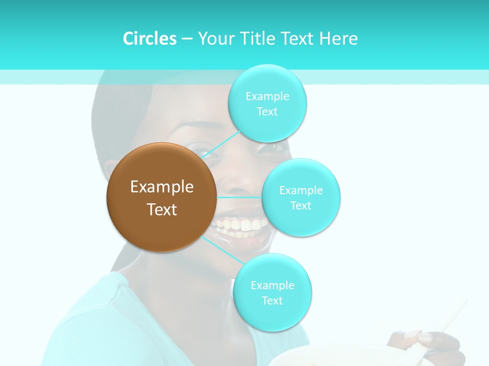 Young Eating Teenager PowerPoint Template