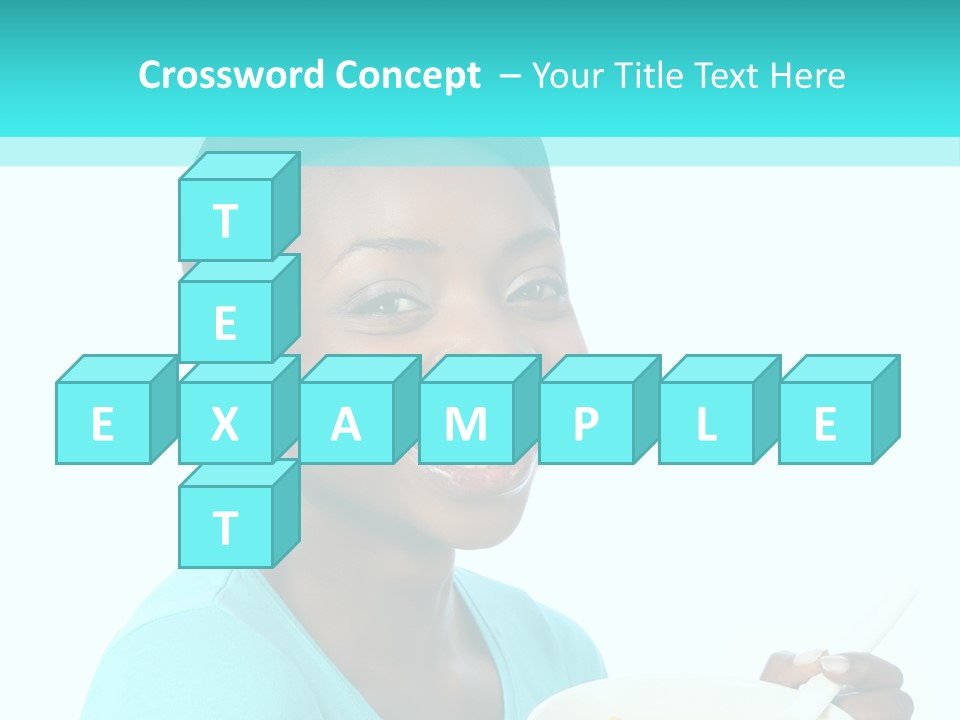 Young Eating Teenager PowerPoint Template