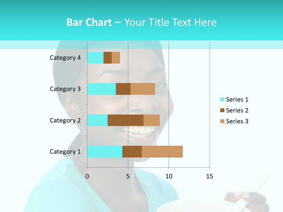 Young Eating Teenager PowerPoint Template
