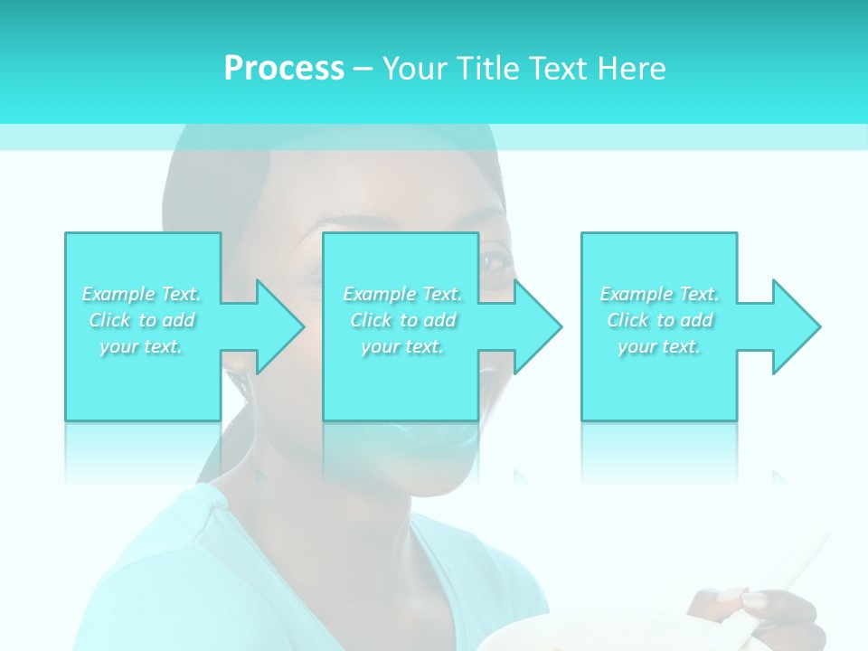 Young Eating Teenager PowerPoint Template