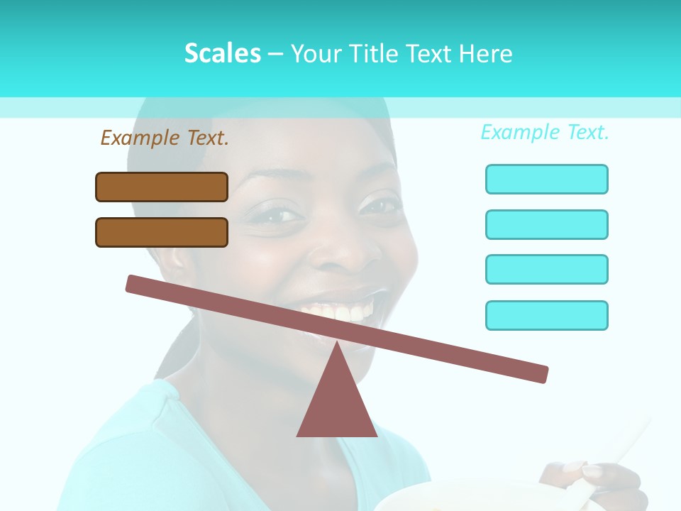 Young Eating Teenager PowerPoint Template