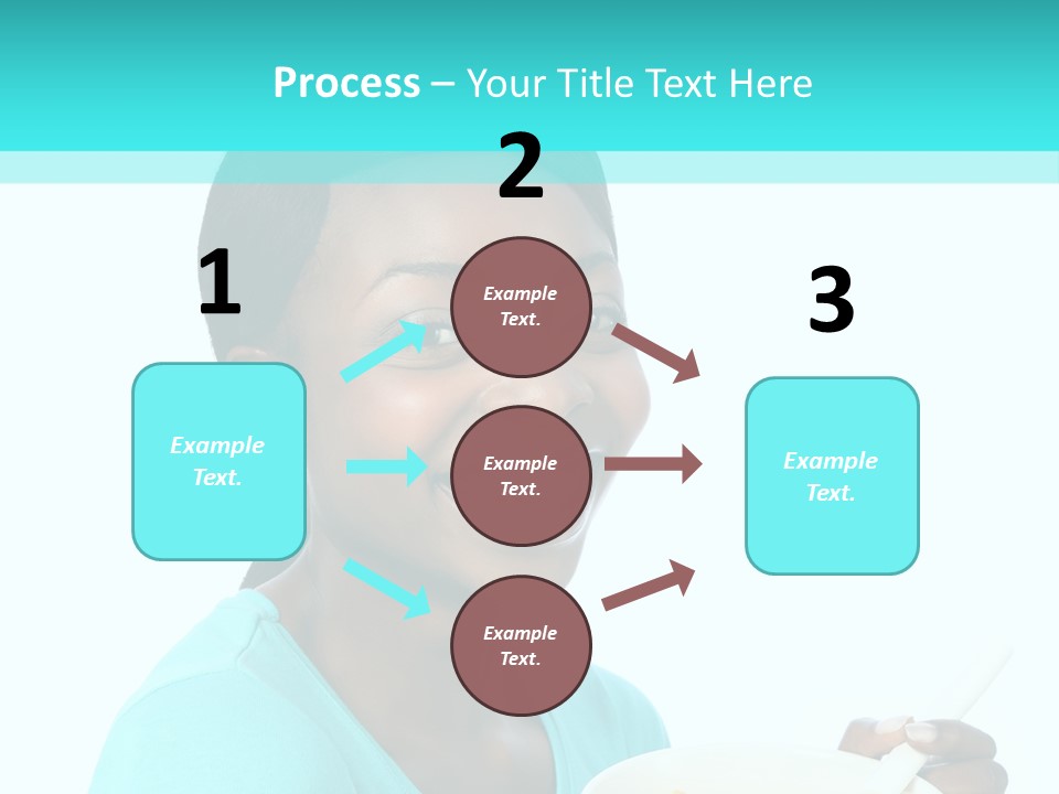 Young Eating Teenager PowerPoint Template