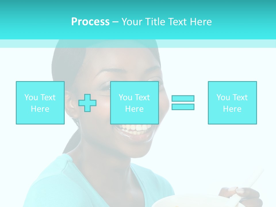 Young Eating Teenager PowerPoint Template