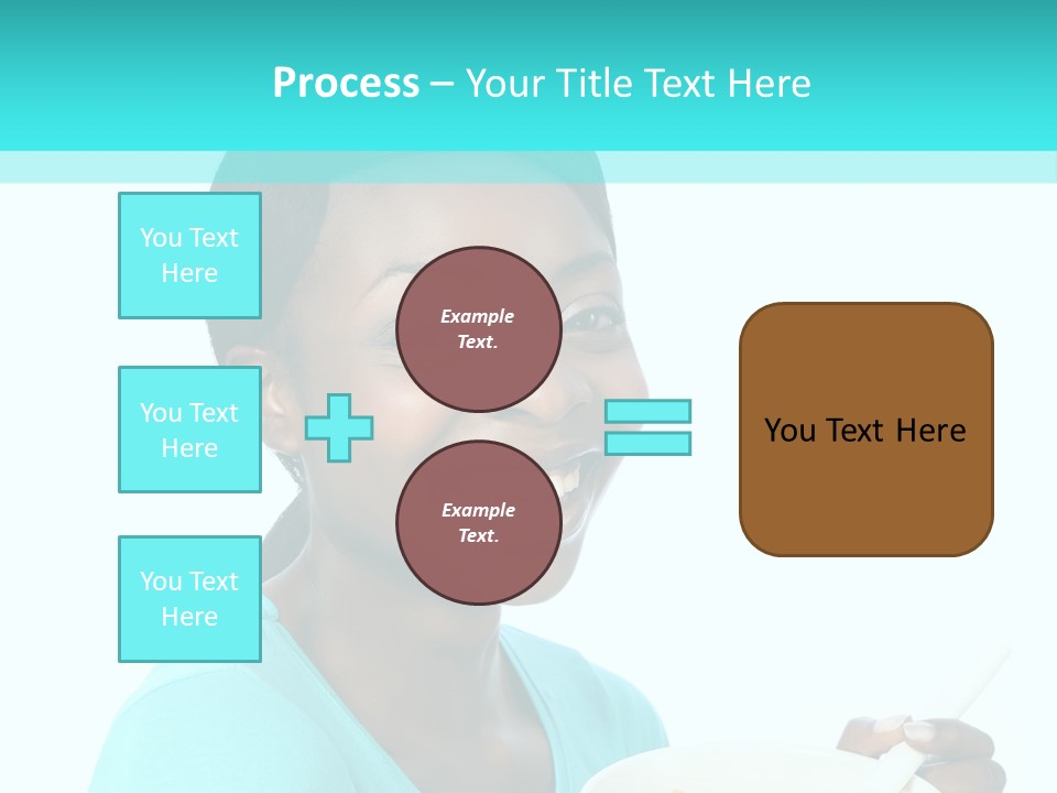 Young Eating Teenager PowerPoint Template