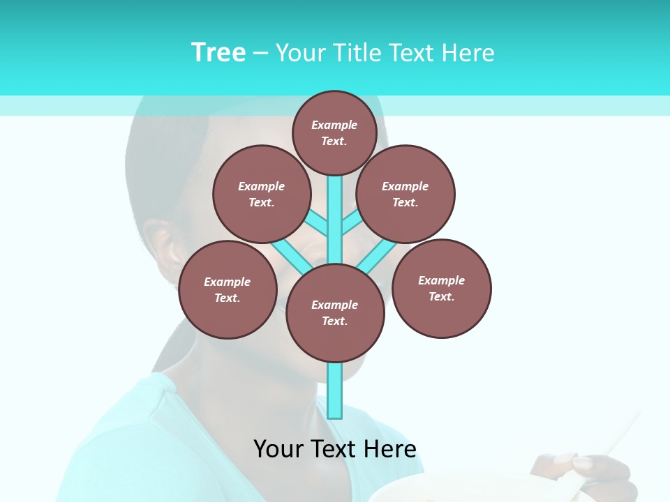 Young Eating Teenager PowerPoint Template