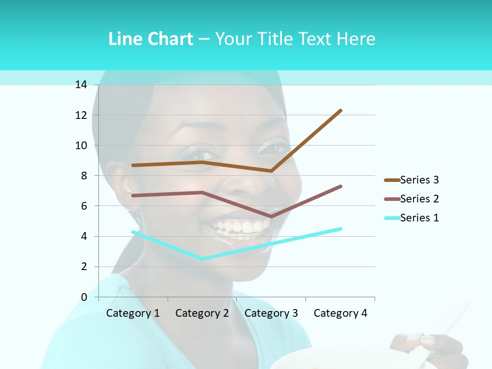 Young Eating Teenager PowerPoint Template