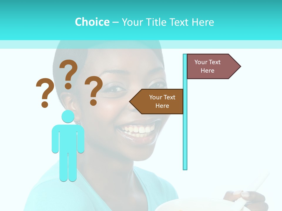 Young Eating Teenager PowerPoint Template