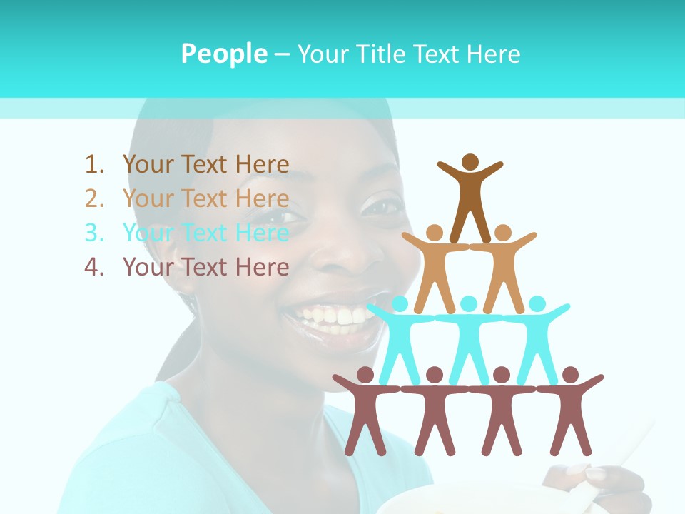 Young Eating Teenager PowerPoint Template