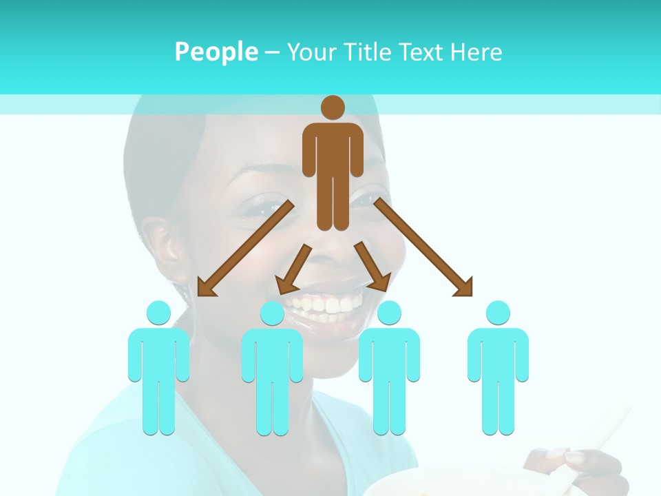 Young Eating Teenager PowerPoint Template