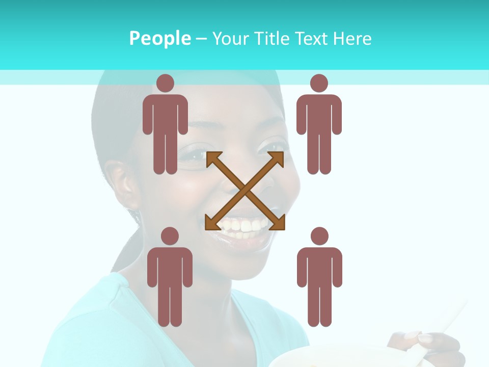 Young Eating Teenager PowerPoint Template